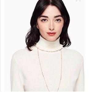 ♠️KATE SPADE NORTH COURT ROSE GOLD PAVE BAR SCATTER NECKLACE